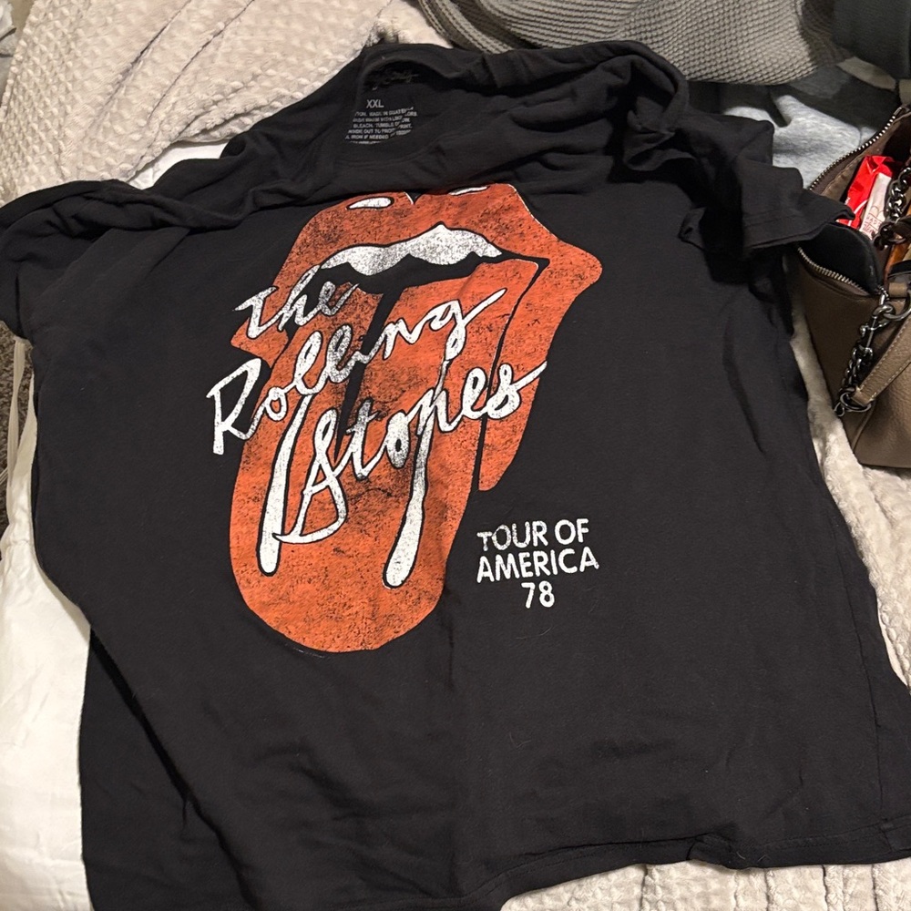 Target Black and Orange Rolling Stones Tee